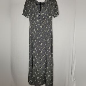 M Collection Vintage 90's Floral Maxi Dress - Size XS